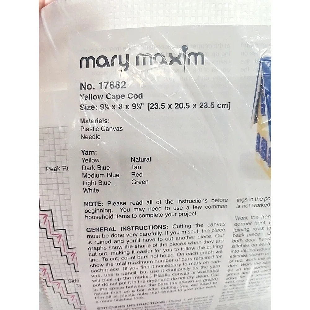 Mary Maxim plastic canvas‎ Stitch Kit sealed Cape Cod 17882